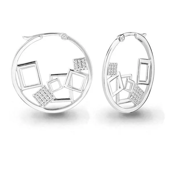 Серьги, артикул LV45707А, серебро