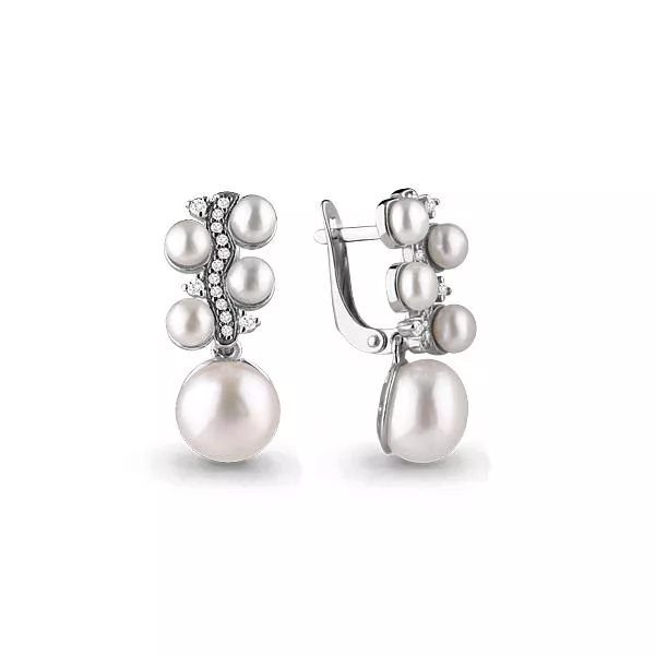 Серьги, артикул LV45701А, серебро