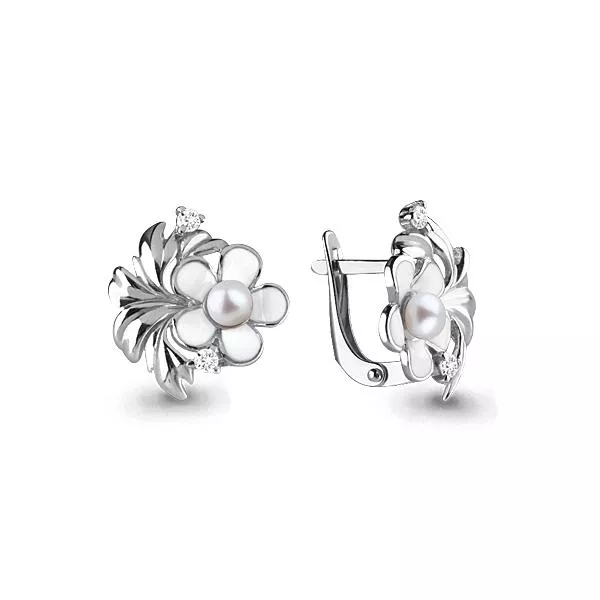 Серьги, артикул LV45696А, серебро