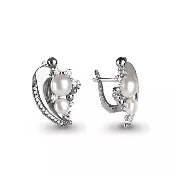 Серьги из серебра, артикул LV45692А