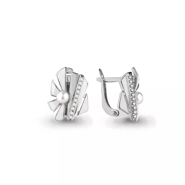 Серьги, артикул LV45688А, серебро