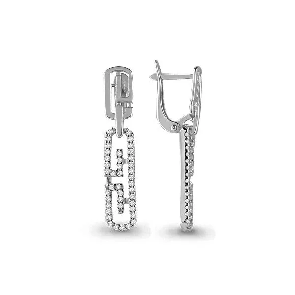 Серьги, артикул LV45622А, серебро