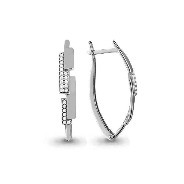 Серьги, артикул LV45577А, серебро