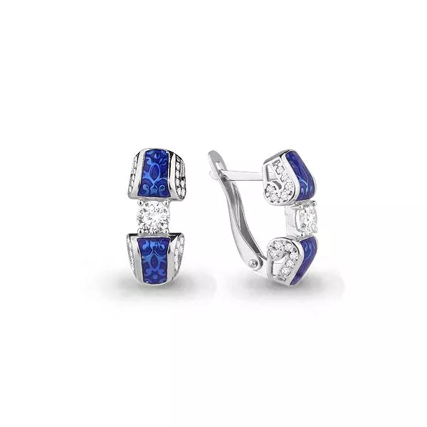 Серьги, серебро, артикул LV45558А