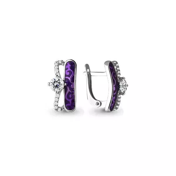 Серьги из серебра, артикул LV45554А