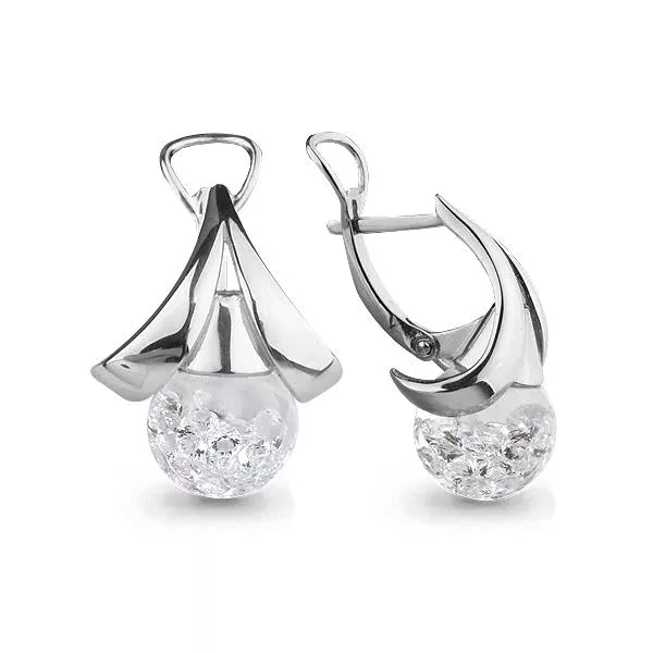 Серьги, серебро, артикул LV45481