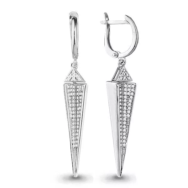 Серьги, артикул LV45470А, серебро