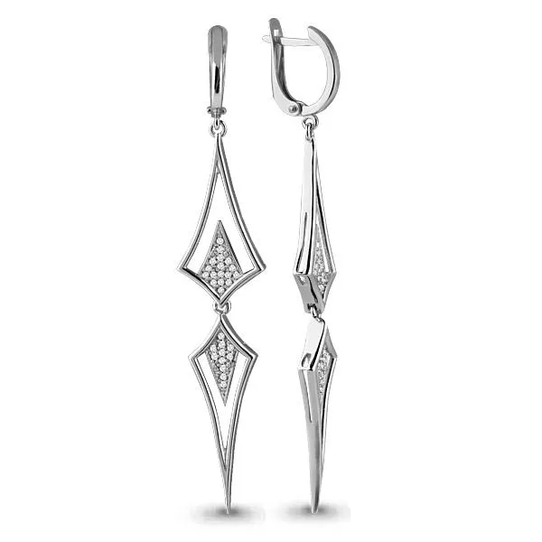 Серьги, артикул LV45467А, серебро