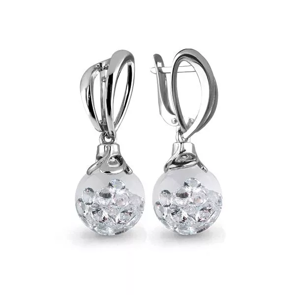 Серьги, артикул LV45392, серебро