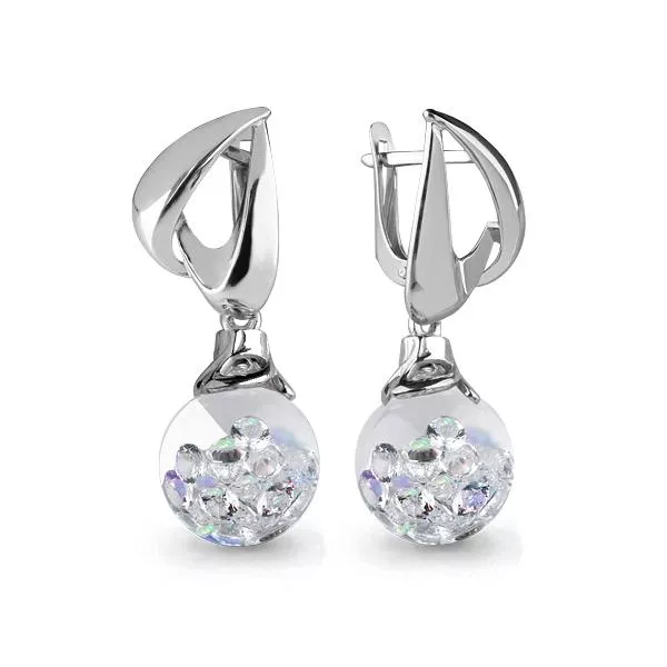 Серьги из серебра, артикул LV45389П