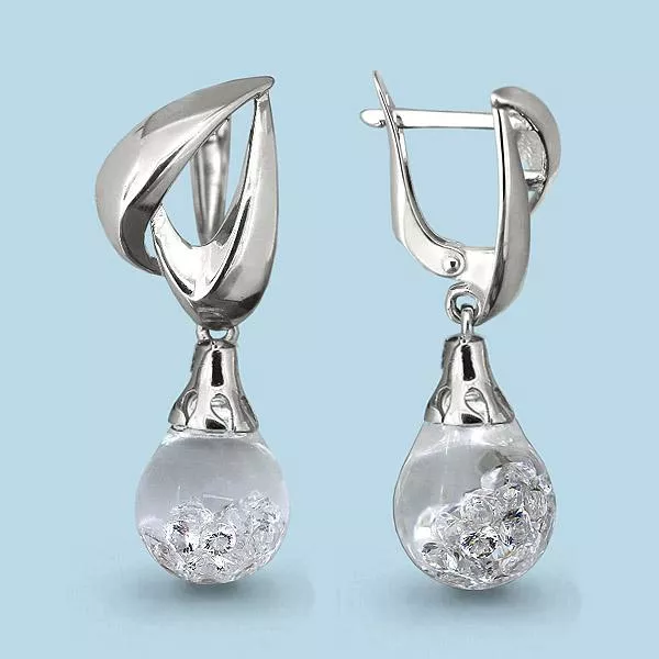 Серьги, артикул LV45356, серебро