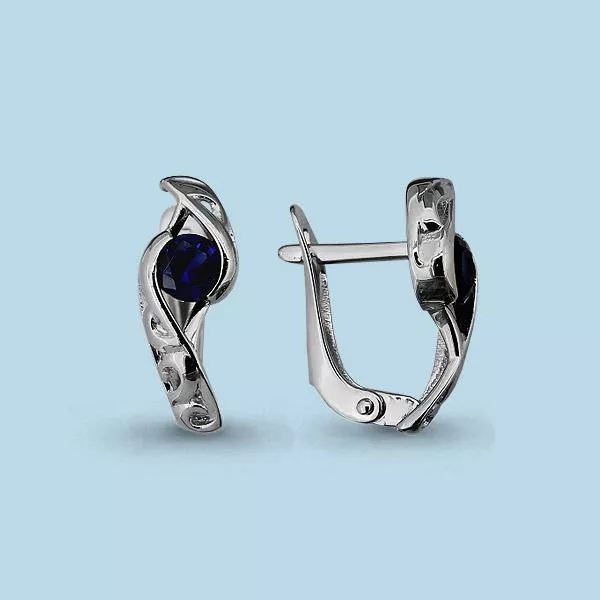 Серьги, серебро, артикул LV45240Н