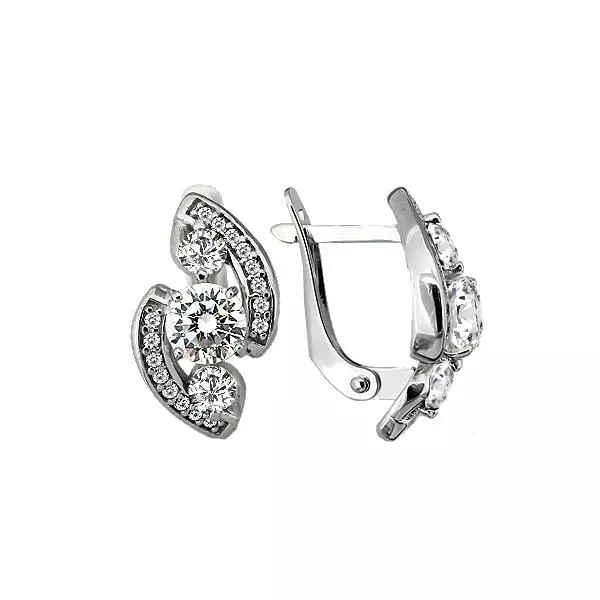 Серьги, серебро, артикул LV45221А