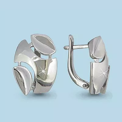 Серьги, серебро, артикул LV45132А