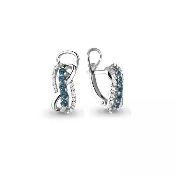 Серьги, серебро, артикул LV4509408А