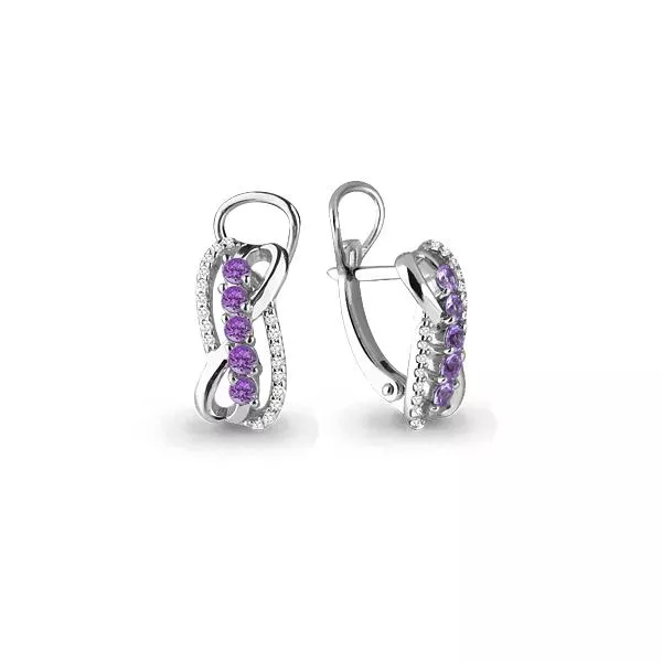 Серьги, серебро, артикул LV4509404А