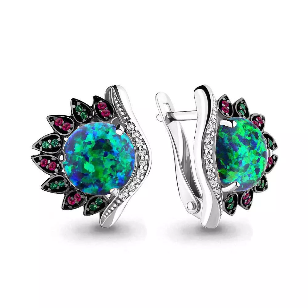 Серьги из серебра, артикул LV4499796ВГ