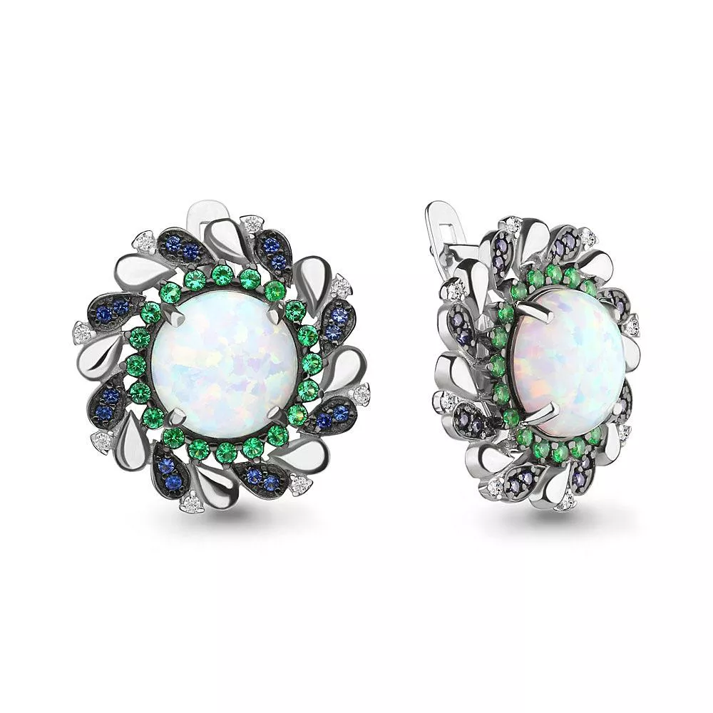 Серьги, серебро, артикул LV4498898БГ