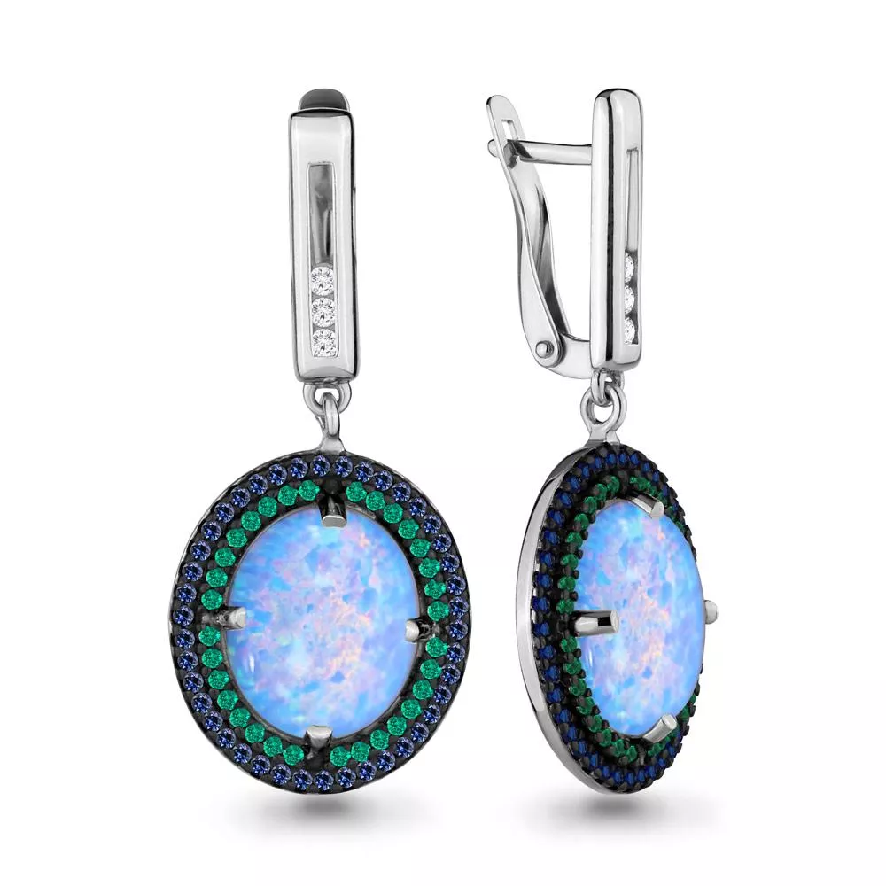 Серьги, серебро, артикул LV4498597БГ