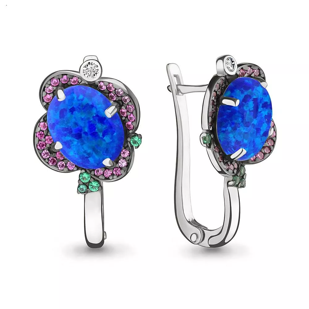 Серьги, серебро, артикул LV4498495ВГ