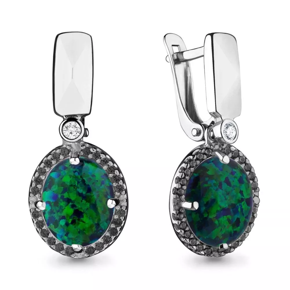 Серьги, серебро, артикул LV4498396Ч