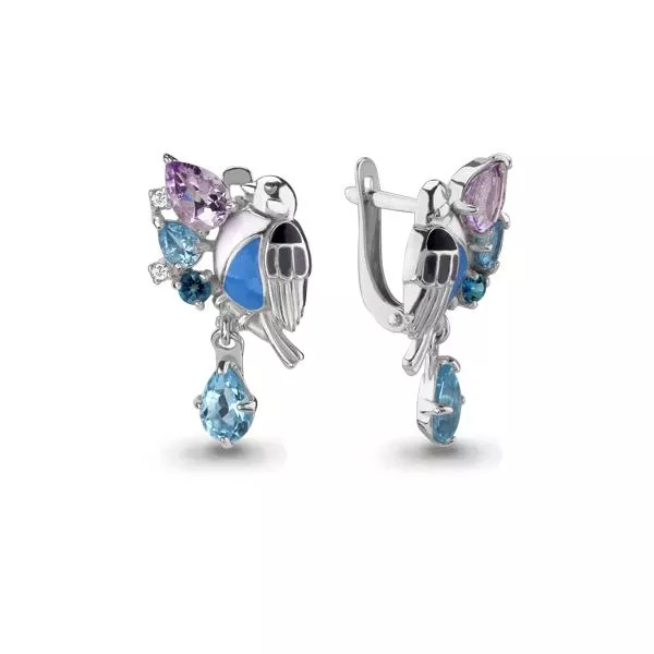 Серьги, серебро, артикул LV4488942А