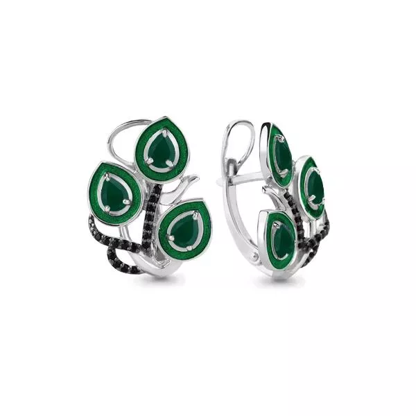 Серьги из серебра, артикул LV4488409Ч