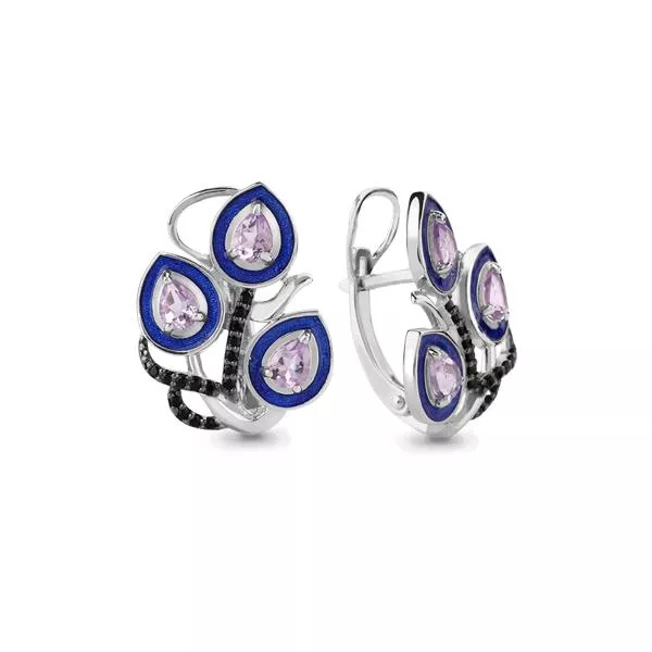 Серьги из серебра, артикул LV4488404Ч