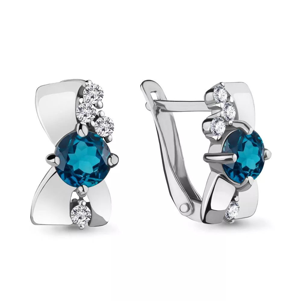 Серьги, серебро, артикул LV4480808А