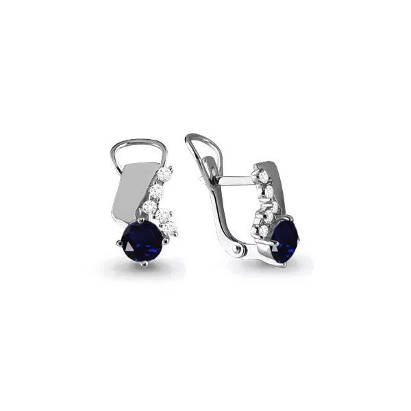 Серьги, серебро, артикул LV44807Б