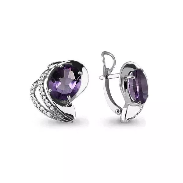 Серьги, серебро, артикул LV4479104А