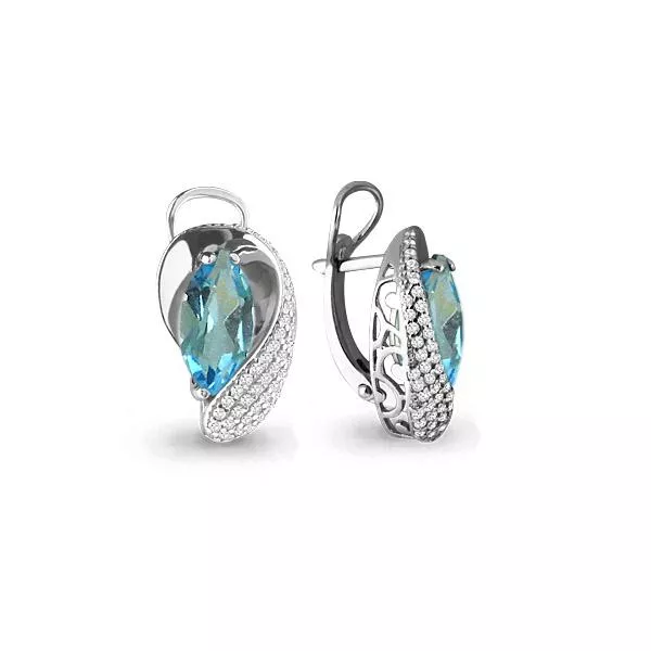 Серьги, серебро, артикул LV4478902А