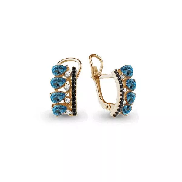 Серьги, артикул LV4474705Ч, серебро