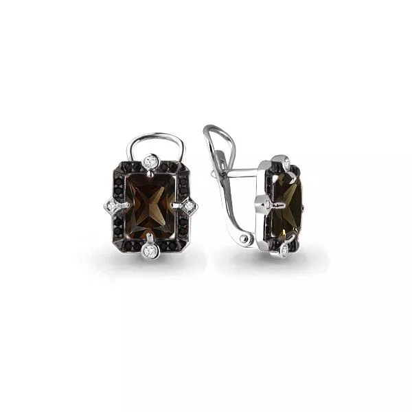 Серьги, серебро, артикул LV4474401Ч