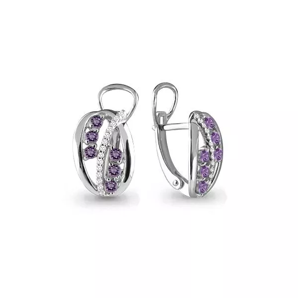 Серьги, серебро, артикул LV4473804А