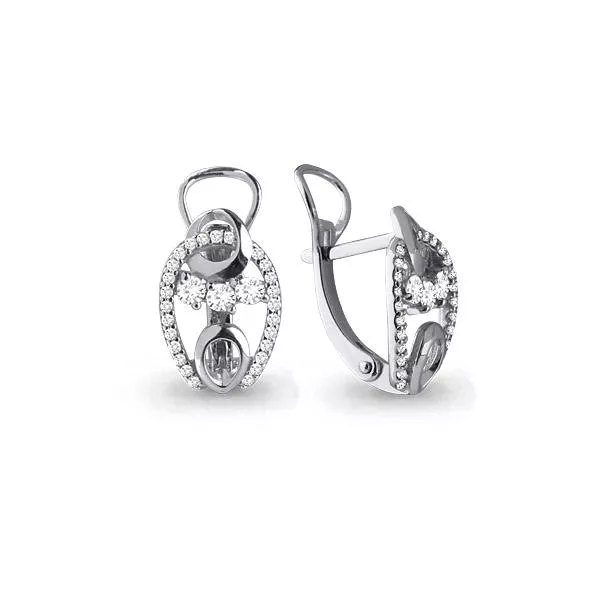 Серьги, артикул LV44737А, серебро