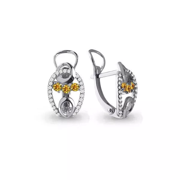 Серьги, серебро, артикул LV4473706А