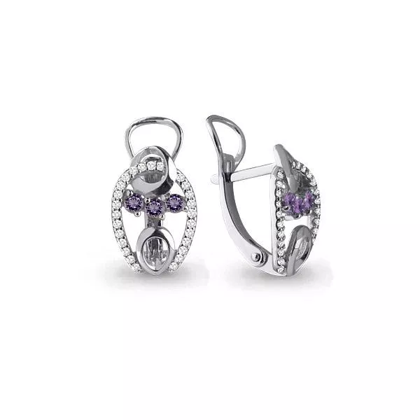 Серьги из серебра, артикул LV4473704А