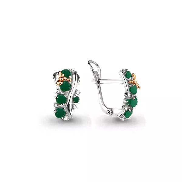 Серьги, серебро, артикул LV4471509А