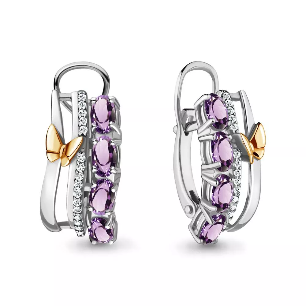 Серьги из серебра, артикул LV4471304А