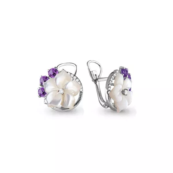 Серьги, артикул LV4470304А, серебро