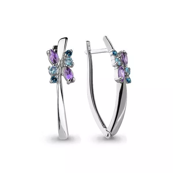 Серьги, серебро, артикул LV4467342