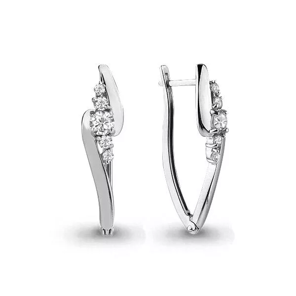 Серьги, серебро, артикул LV44664