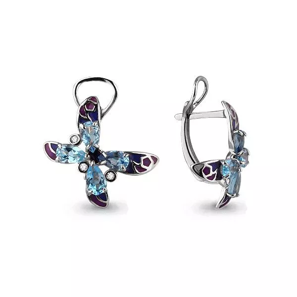 Серьги, серебро, артикул LV4464705