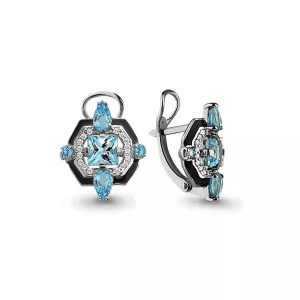 Серьги из серебра, артикул LV4464305А