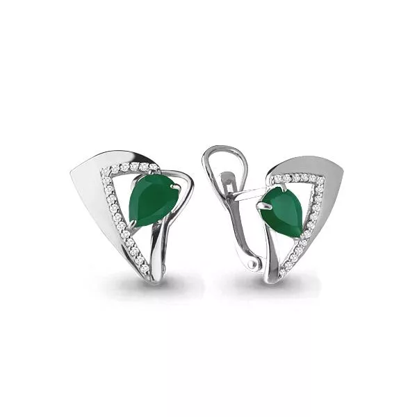 Серьги из серебра, артикул LV4460809А