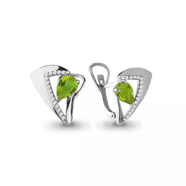 Серьги, серебро, артикул LV4460807А