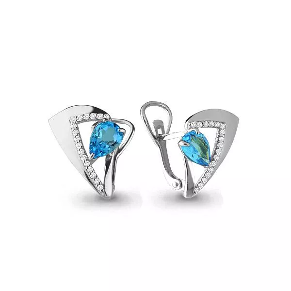 Серьги, артикул LV4460805А, серебро