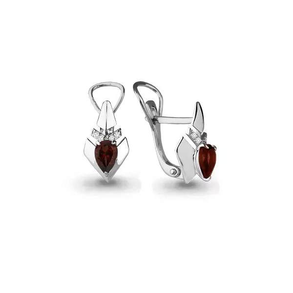 Серьги, серебро, артикул LV4460503А