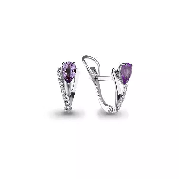 Серьги, серебро, артикул LV4460304А